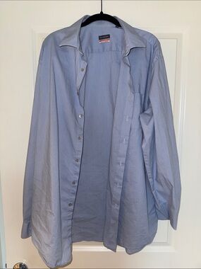 Van Heusen Light Blue Pinpoint Dress Shirt